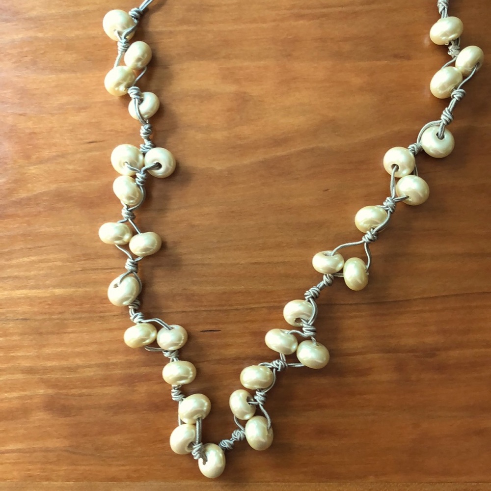 J. Crew iridescent bead necklace